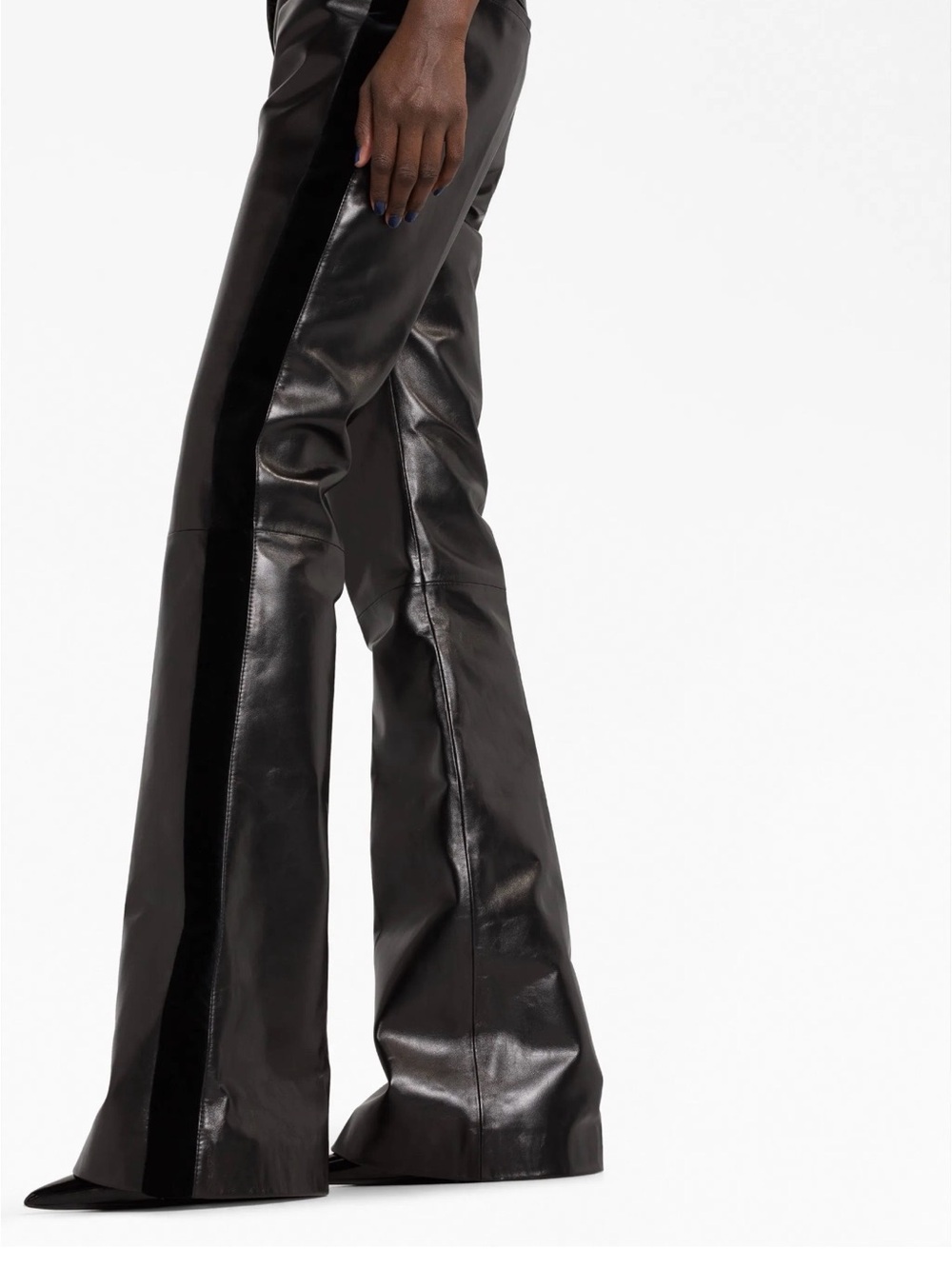 Tom ford Black Leather Flared Pants - Picture 3 of 4